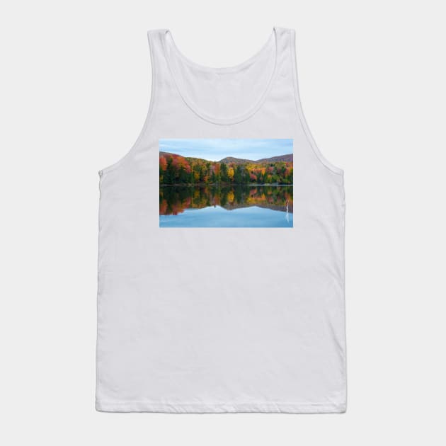 Autumn Color on Colton Pond, Vermont Tank Top by srwdesign